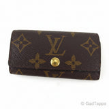 Louis Vuitton Monogram Multicle 4 Key Case in Brown, Beige, and Gold. Men's. Pre-owned