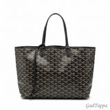 Goyard Saint Louis PM Tote Bag Black Brown PVC Leather Women's - Pre-owned