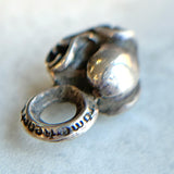 Chrome Hearts Jewelry, 15.0mm x 10.0mm, Stack Heart Charm Pendant Top, SV925 Sterling Silver, 15.0mm x 10.0mm