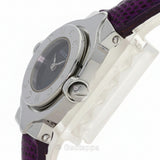 Gucci 6600L Turn-Face Watch Stainless Steel/Leather Women's