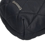 Chrome Hearts, Navy/Silver, DRW STRNG SACK CRS PATCH UA 30th Anniversary Drawstring Quilted Pouch Bag, Navy/Silver