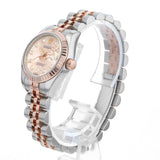 Rolex Datejust 10P Diamond 179171G Pink Engraved Computer Random - Pre-Owned