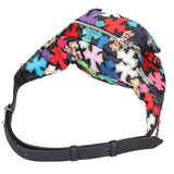 Chrome Hearts, Black/Multi, #1 SNAT PACK MULTI Cross Patch Leather Waist Bag / Body Bag, Leather, Black/Multi