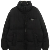 Prada, Black, Size XS, Men's Triangle Logo Reversible Down Jacket, Recycled Polyamide, XS, Black
