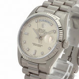 Vintage Rolex Day-Date 18239A 10P Diamond White Gold Men’s Watch 36mm