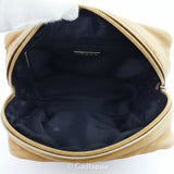 LOEWE Handbag Logo Beige Silhouette Women's Used Brand High Brand Vintage