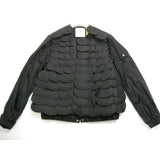 MONCLER GENIUS x NOIR KEI NINOMIYA INDIO, Black, Size 1, Women's Petal Nylon Jacket, 100% Nylon, Size 1 (S-M), Black