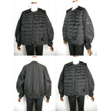 MONCLER GENIUS x NOIR KEI NINOMIYA INDIO, Black, Size 1, Women's Petal Nylon Jacket, 100% Nylon, Size 1 (S-M), Black