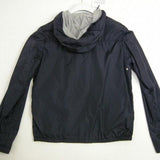 MONCLER URVILLE, Dark Navy, Size 12A, Kids Hooded Nylon Jacket, 100% Nylon, Size 12A, Dark Navy