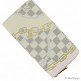 Louis Vuitton Zippy Wallet Damier Azur Nautical Leather Long Wallet White Louis Vuitton Round Zip Long Wallet LOUIS VUITTON Louis Vuitton Wallet Women's Men's Round Zip Long Wallet N40480 Brand
