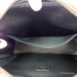 Vintage Burberry Handbag with Check and Horse Mark Design in Beige, Brown, and Gold Women's.