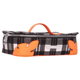 Chrome Hearts Jewelry, Black x White x Orange, 23cm x 7cm x 16cm, JEWELRY CASE, Calfskin Leather, 23cm x 7cm x 16cm, Black x White x Orange