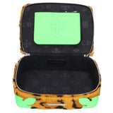 Chrome Hearts, Brown Tones x Green, 23cm x 7cm x 17.5cm, Chrome Hearts Jewelry Box, Leather Haircalf, 23cm x 7cm x 17.5cm, Brown Tones x Green