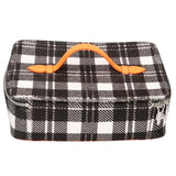 Chrome Hearts, Black x Orange x Silver, 23cm x 16cm x 7cm, Chrome Hearts Jewelry Case, Haircalf Leather, 23cm x 16cm x 7cm, Black x Orange x Silver
