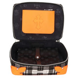 Chrome Hearts, Black x Orange x Silver, 23cm x 16cm x 7cm, Chrome Hearts Jewelry Case, Haircalf Leather, 23cm x 16cm x 7cm, Black x Orange x Silver