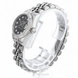Vintage Rolex Datejust 179174G Black Dial G-Serial 10P Diamond Ladies Watch