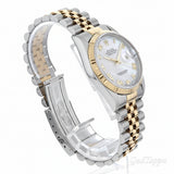 Rolex Datejust 16233NR White Shell Roman Numerals P-serial Men's Watch - Pre-owned
