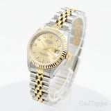 Rolex Ladies' Watch, Datejust, Silver x Gold Combination, 10P Diamonds (Old Setting), Stainless Steel x 18K Gold (K18YG), Automatic Movement, 69173G - Pre-owned
