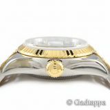 Vintage Rolex Datejust 179173G Blue Dial 10P Diamond Two-Tone Ladies Watch