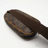 LOUIS VUITTON Monogram Pochette Gange M51870 Shoulder Bag Brown Coated Canvas Leather Men's -  Pre-Owned