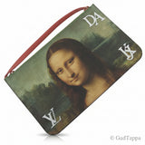 Louis Vuitton Neverfull MM Mona Lisa Da Vinci Masters Collection Monogram Certy Lieder a Mohnbléieblat-Faarf, Schëller- an Tragtäsch. Louis Vuitton Schëllertäsch, Dammenhandtäsch, Täsch, Mark.