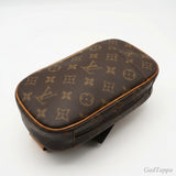 LOUIS VUITTON Monogram Pochette Gange M51870 Shoulder Bag Brown Coated Canvas Leather Men's -  Pre-Owned