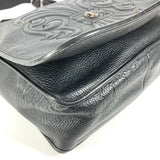 Chrome Hearts, Black, BS Fleur Mail Bag Shoulder Bag, Leather, Black