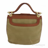 Vintage Gucci handbag brown x beige women's