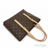 Louis Vuitton Piano Shopper, Monogram, Rindsleder, Naturleder, Braun, goldfarbene Hardware, M12095