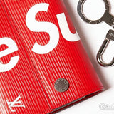 Louis Vuitton x Supreme Ketten-Portemonnaie „Rot“, M67755
