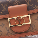 Louis Vuitton Dauphine Mini Monogram Reverse Shoulder Bag, Women's Bag M44580 - Vintage