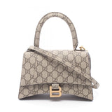 Balenciaga x Gucci x Balenciaga Hacker Project Flora Hourglass 2-Way Handbag, Women's Bag  - Pre-owned