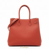 Hermes Double Sens 45 Rouge Duchesse Bougainvillea Tote Bag (Women's Bag) - Pre-owned