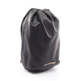 Chrome Hearts, Black, Cross Patch Drawstring Sack Handbag, Leather, Black