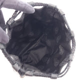 Chrome Hearts, Black, Cross Patch Drawstring Sack Handbag, Leather, Black