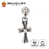 Chrome Hearts, Silver, 15mm x 8mm, Chrome Hearts Jewelry BABY FAT PPRCHN Earrings, Sterling Silver 925 / K14 Gold, 15mm x 8mm, Silver