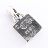 Chrome Hearts, Silver Tone, 1.1cm x 1.1cm, Chrome Hearts Jewelry FRAMED CH PLUS Charm Pendant Top, Sterling Silver 925, 11mm x 11mm, Silver Tone