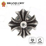 Chrome Hearts, Silver Tone, Chrome Hearts Jewelry CH Plus Stud Earrings, Sterling Silver 925, Silver Tone