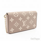 Louis Vuitton Pochette Felicie Monogram Empreinte Tourtrell Crème Shoulder Bag - Pre-owned