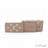 Louis Vuitton Pochette Felicie Monogram Empreinte Tourtrell Crème Shoulder Bag - Pre-owned