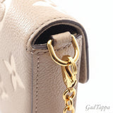 Louis Vuitton Pochette Felicie Monogram Empreinte Tourtrell Crème Shoulder Bag - Pre-owned