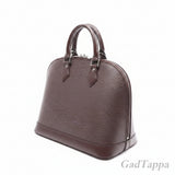 Louis Vuitton Alma Epi Mocha Handbag, Women's Bag, M5214D