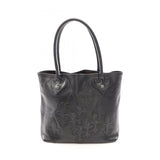 Chrome Hearts, Black, FS Tote Crossball Flare Knee Patch Tote Bag, Leather, Black