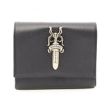 Chrome Hearts, Black, Extra Large, Dagger Second Bag / Clutch Bag, Leather, Extra Large, Black