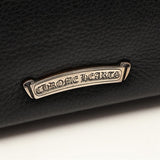 Chrome Hearts, Black, Extra Large, Dagger Second Bag / Clutch Bag, Leather, Extra Large, Black
