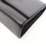 Chrome Hearts, Black, Extra Large, Dagger Second Bag / Clutch Bag, Leather, Extra Large, Black