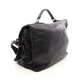 Chrome Hearts, Black, Crossball Gunslinger Dagger Zip 2-Way Shoulder Bag, Leather, Black