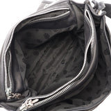 Chrome Hearts, Black, Crossball Gunslinger Dagger Zip 2-Way Shoulder Bag, Leather, Black