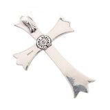 Chrome Hearts, Silver, 5cm x 7.5cm, Chrome Hearts Jewelry CH Cross Pendant Top, Sterling Silver 925, 50mm x 75mm, Silver