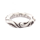 Chrome Hearts, Silver, Size 7.5, Chrome Hearts Jewelry Scroll Band Ring, Sterling Silver 925, 4mm, Silver